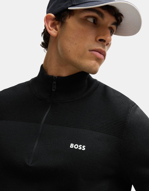 BOSS - Momentum Zip Neck Knitwear
