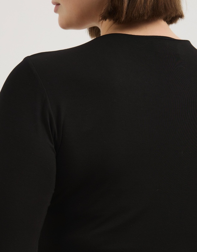 Atmos&Here Curvy - Arienna Jersey Long Sleeve Top