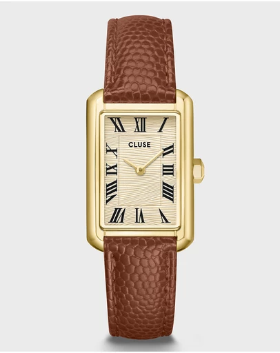 Cluse - Belisenna Watch Leather, Brown Leather, Gold Colour