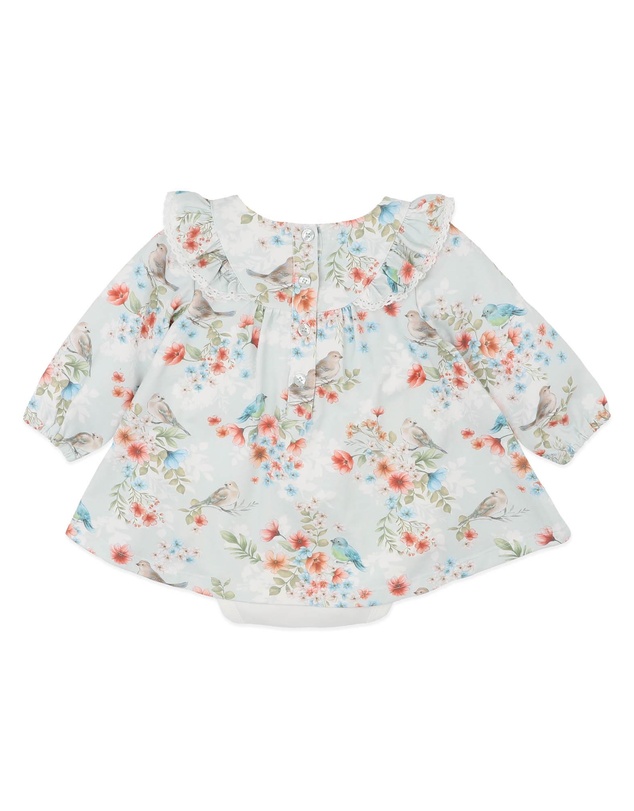 Bebe by Minihaha - Gemma Bird Organic Overlay Dress - Babies
