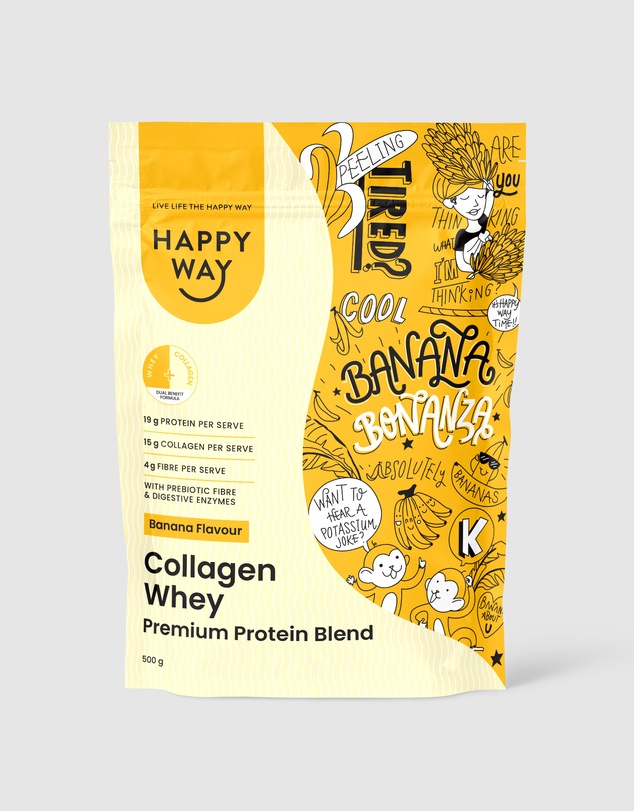 Happy Way - Banana Collagen Whey Protein Powder