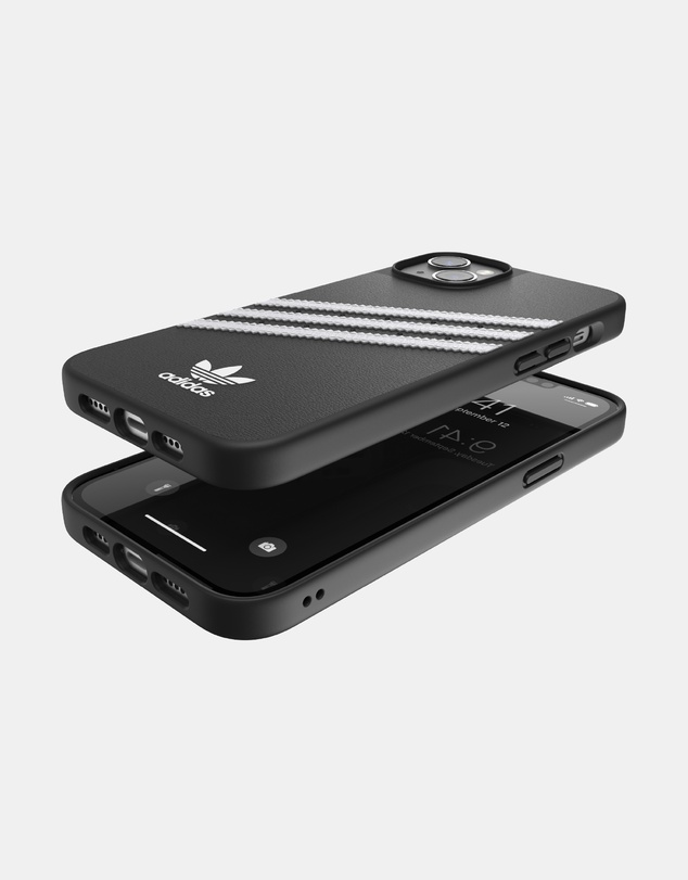 adidas Originals - 3 Stripe Samba iPhone 14 Plus Protective Phone Case PU Leather