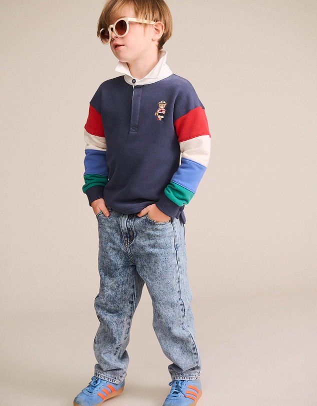 Huxbaby - Nautical Hux Spliced Fleece Polo - Babies-Teens
