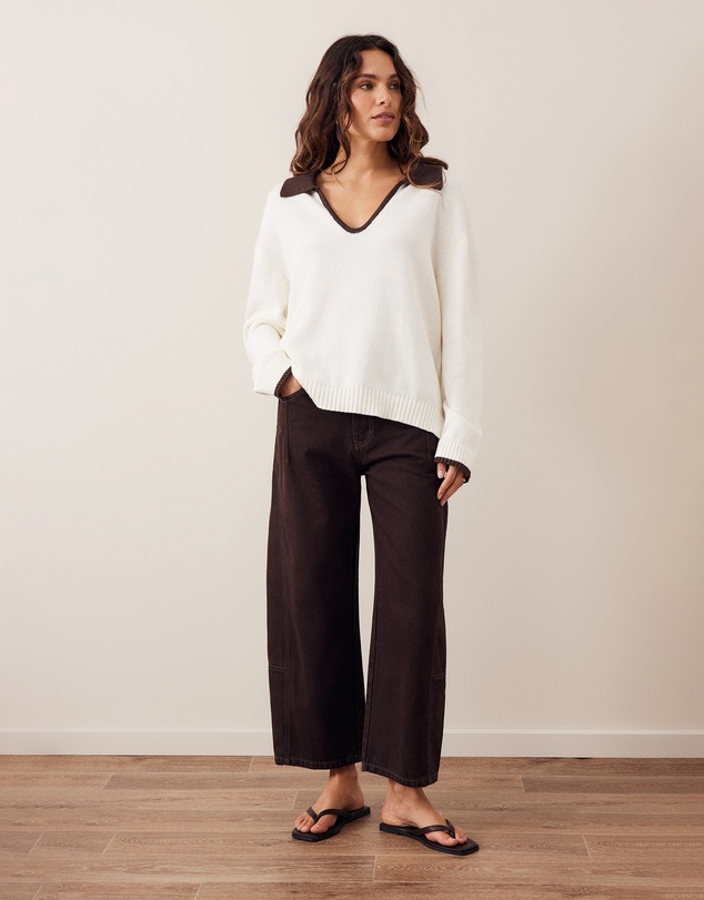 Ceres Life - Eliza Collared Knit
