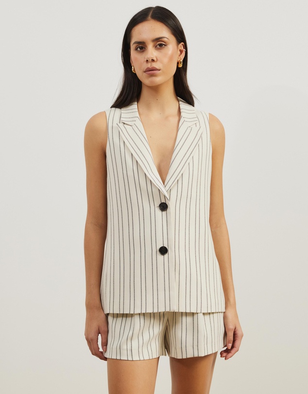 Atmos&Here - Dune Stripe Longline Vest