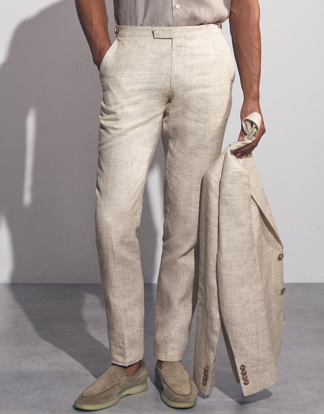 REISS - Bloomfield Linen Trousers