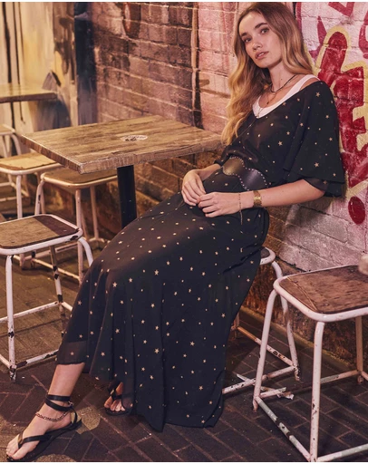 Belle & Bloom - Say You Will Godet Maxi Dress