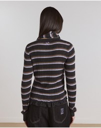 Damson Madder - Anelis Cotton Merino Blend Cardigan