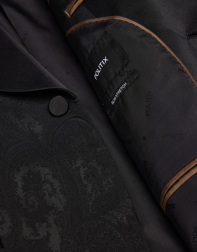 Politix - Paisley Black Tie Tuxedo