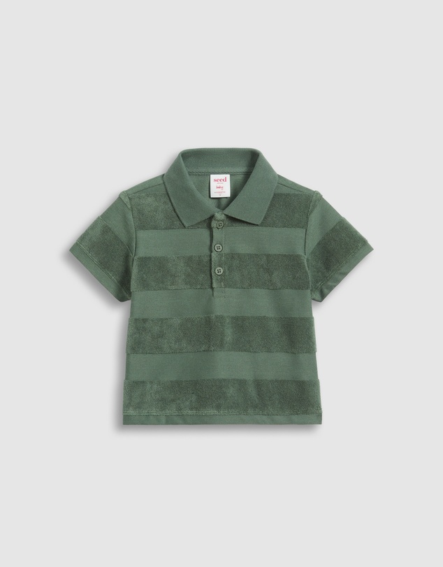 Seed Heritage - Texture Stripe Polo