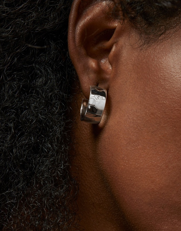 Najo - La Dolce Vita Silver Hoop Earrings