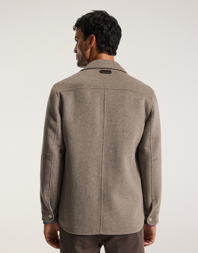 Calibre - Double Faced Wool Shirt Jacket Sepia