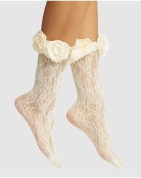 High Heel Jungle - Lace Ring A Rosie Socks