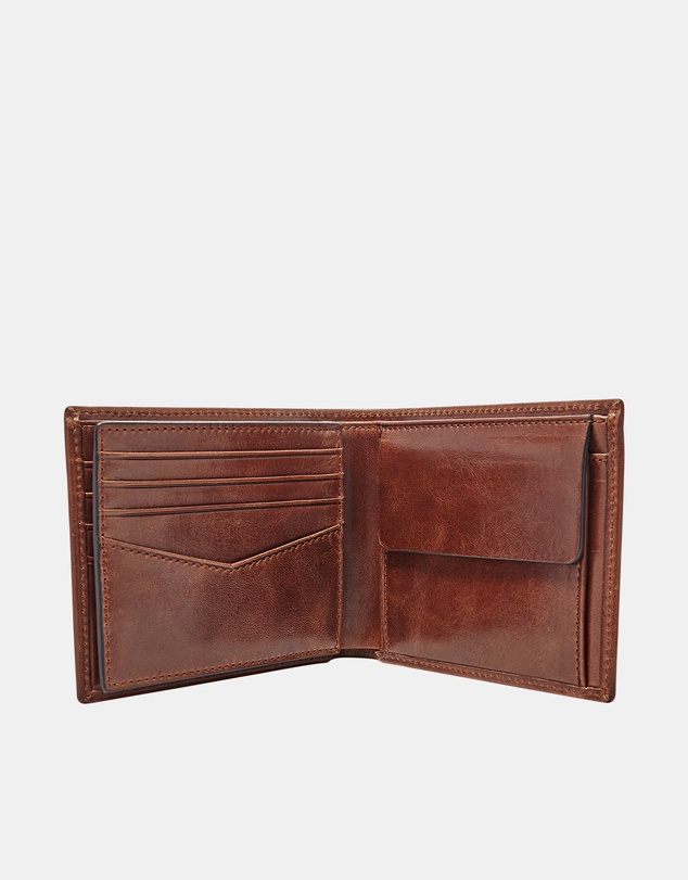 Fossil - Ryan Brown Large Coin Pocket Bifold Wallet