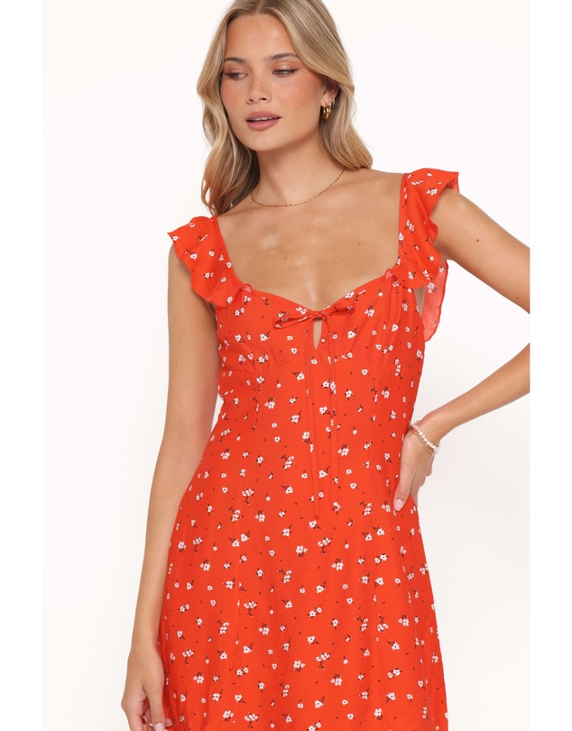 Petal & Pup - Lacey Mini Dress - Red Floral