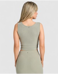 GUESS - Aimee Short Sleeve Jewel Draped Top