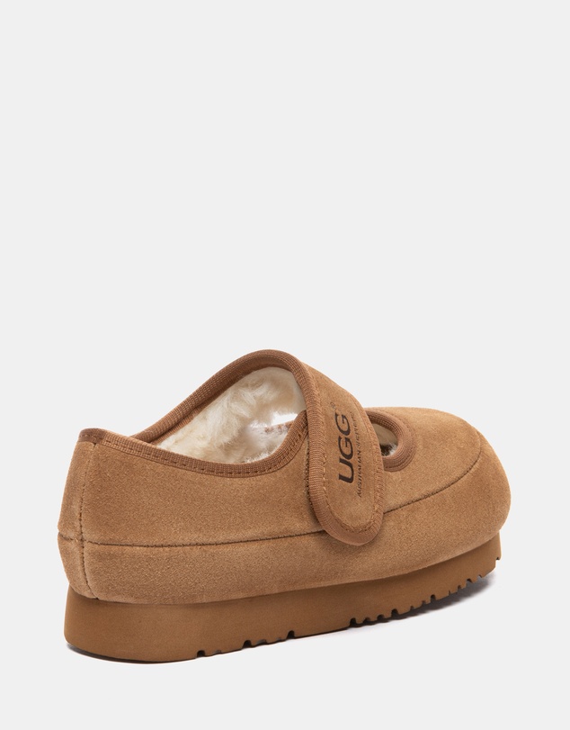 EVERAU - Australian Shepherd Ugg Millie Kids Cow Suede Upper Loafer Oxfords Flats