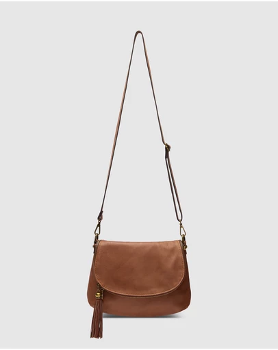 Florence - Vasarino Brown Leather Crossbody Bag