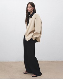 M.N.G - Cotton Jacket With Corduroy Collar