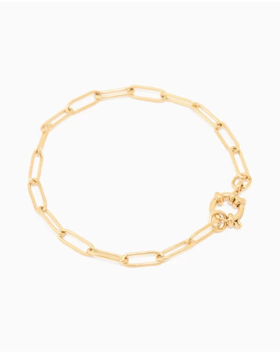 Lovisa - Waterproof Gold Plated Stainless Steel Fine Link Dainty Clasp Bracelet