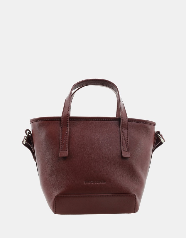Pierre Cardin - Pierre Cardin Genuine Leather Tote Crossbody Bag