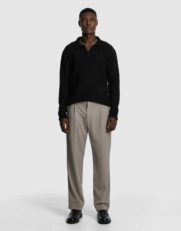 yd. - Asher Fluffy Polo Knit Jumper