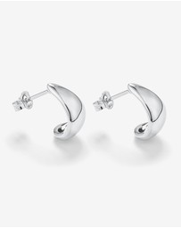 Michael Hill - Half Hoop Stud Earrings in Sterling Silver