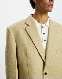 Recto - Oversized Single Breasted Tweed Jacket