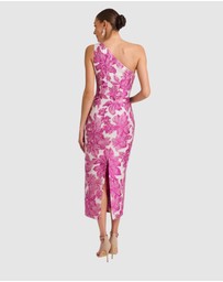 Romance by Honey and Beau - Seanna One Shoulder Midi Dress