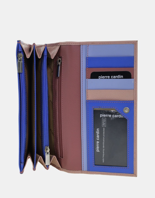 Pierre Cardin - Pierre Cardin Multi Colour Leather Ladies Wallet