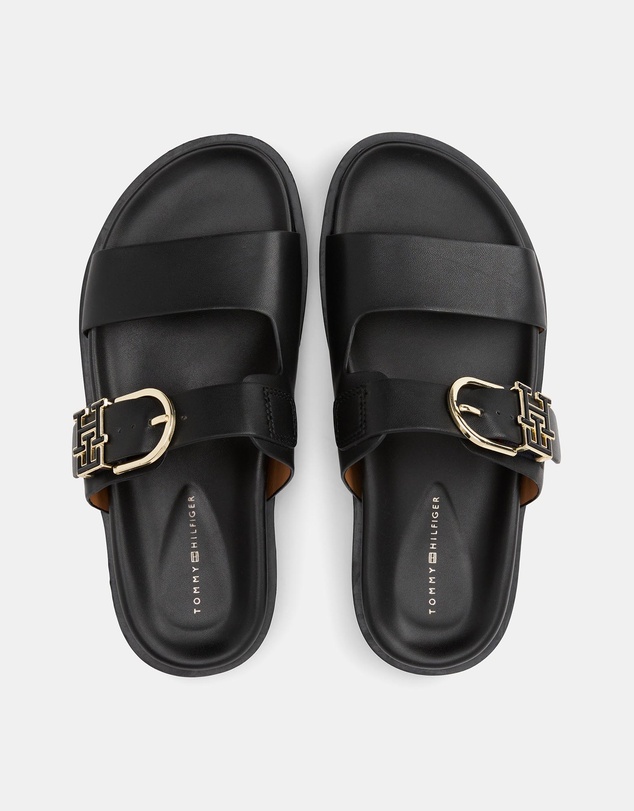 Tommy Hilfiger - Leather Sporty Mules - Women's