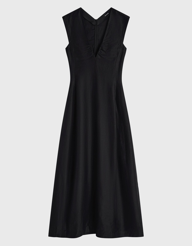 BONDI BORN - Bormio V Neck Midi Dress
