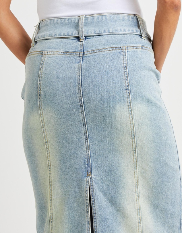 Insight - Kaya Low Belted Maxi Skirt