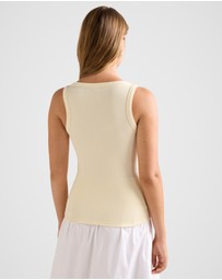 Forever New - Pia Applique Scoop Neck Tank Top