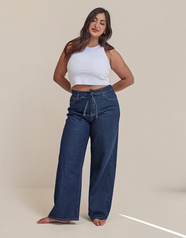 All About Eve - Gia High Rise Baggy Indigo