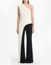 Carla Zampatti - Ivory Crepe One Shoulder Longline Top
