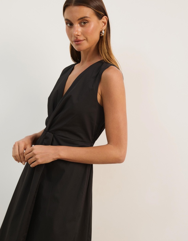 Atmos&Here - Ida Cotton Poplin Midi Dress