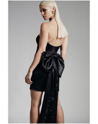 Bardot - Eleni Bow Back Satin Dress