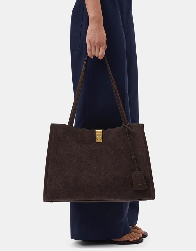 Oroton - Mille Work Tote Suede Bag