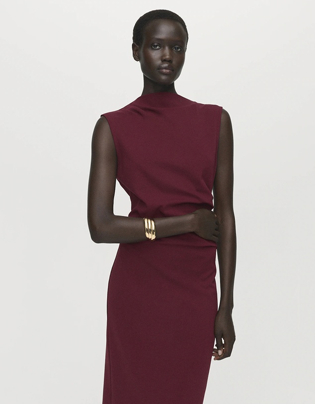 M.N.G - Ruched Fitted Dress