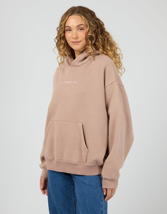 All About Eve - Aae Washed Box Hoodie Fawn