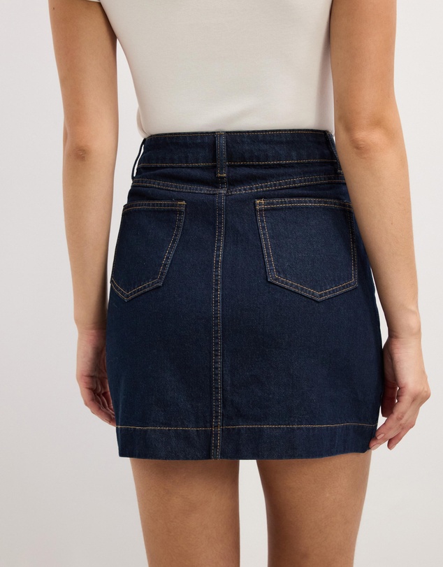 The Fated - Asha Denim Mini Skirt