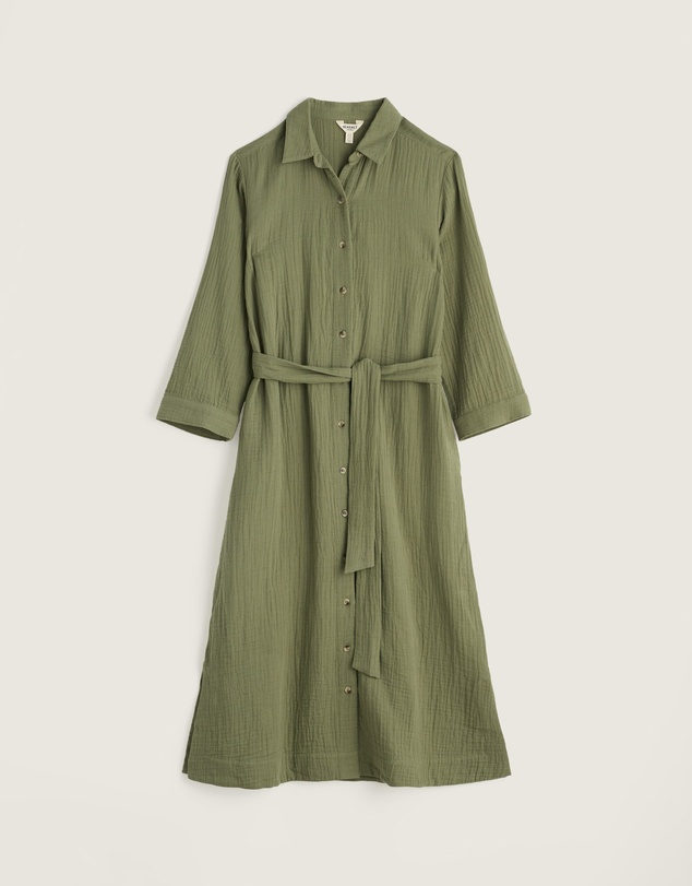 Seasalt - Whitsand Cove Midi Shirt Dress in GOTS Organic Cotton