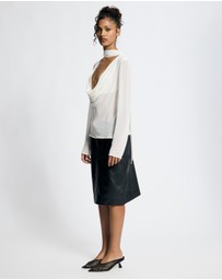 Lover - Morgana Cowl Scarf Neck Top