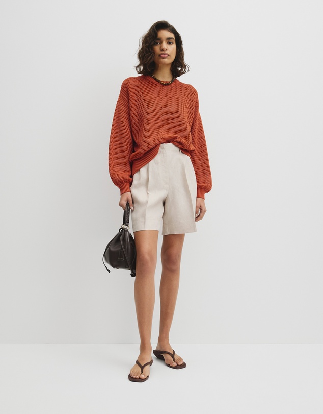Country Road - Longsleeve Relaxed Crochet Knit