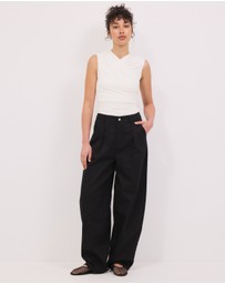 Calli - Lexi Wrap V-Neck Top