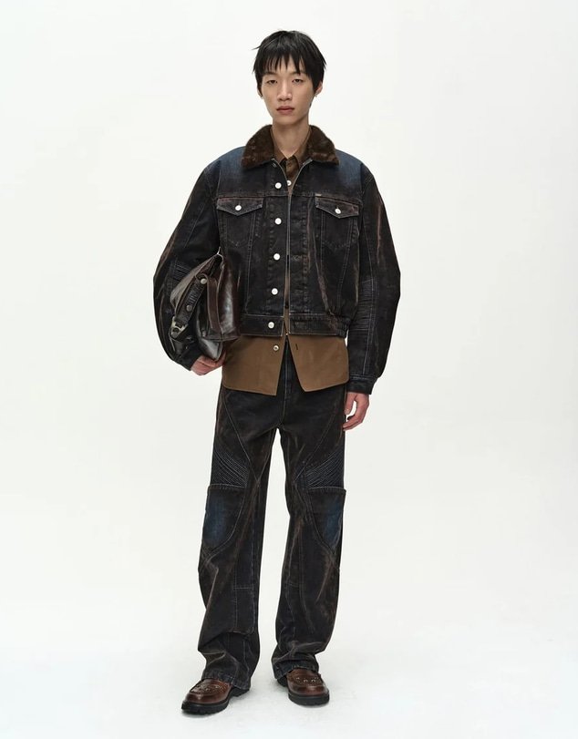 Andersson Bell - Padded Denim Bomber Jacket