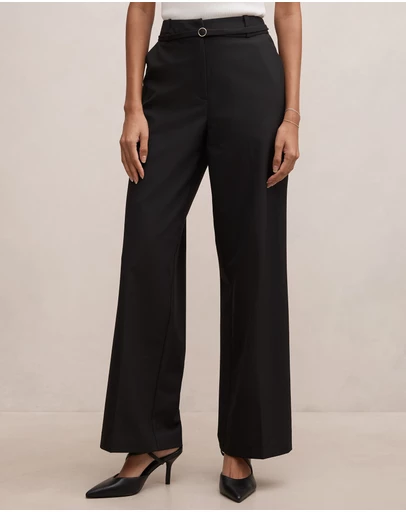 Forever New Petite - Kyla Petite Belted Straight Leg Pants