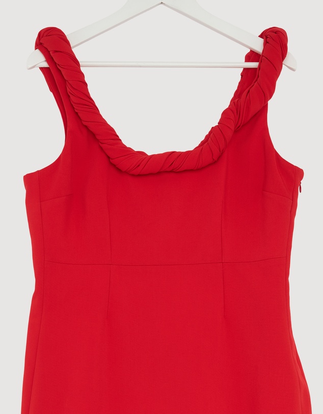 Revibe - Repaired BY JOHNNY. Talia Twist Midi Dress - AU 16