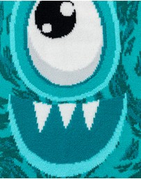 Crazy Skates - Crazy Socks Monster Teal Knee-High Socks